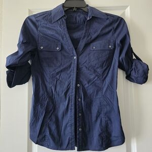 Express button down top